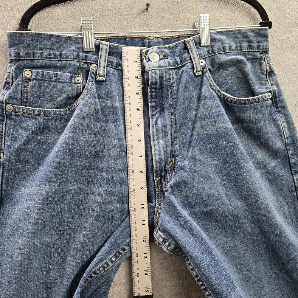 Levi's 550 Men Jeans 34X34 Blue Denim Relaxed Fit Button 32
